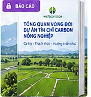 Bìa báo cáo Tổng quan vòng đời dự án tín chỉ carbon nông nghiệp